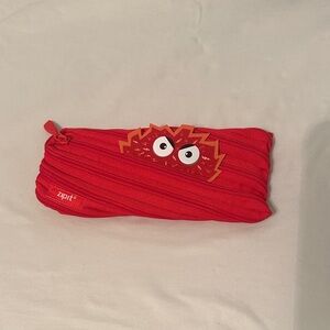 Zipit Red Monster Zipper Pencil Pouch